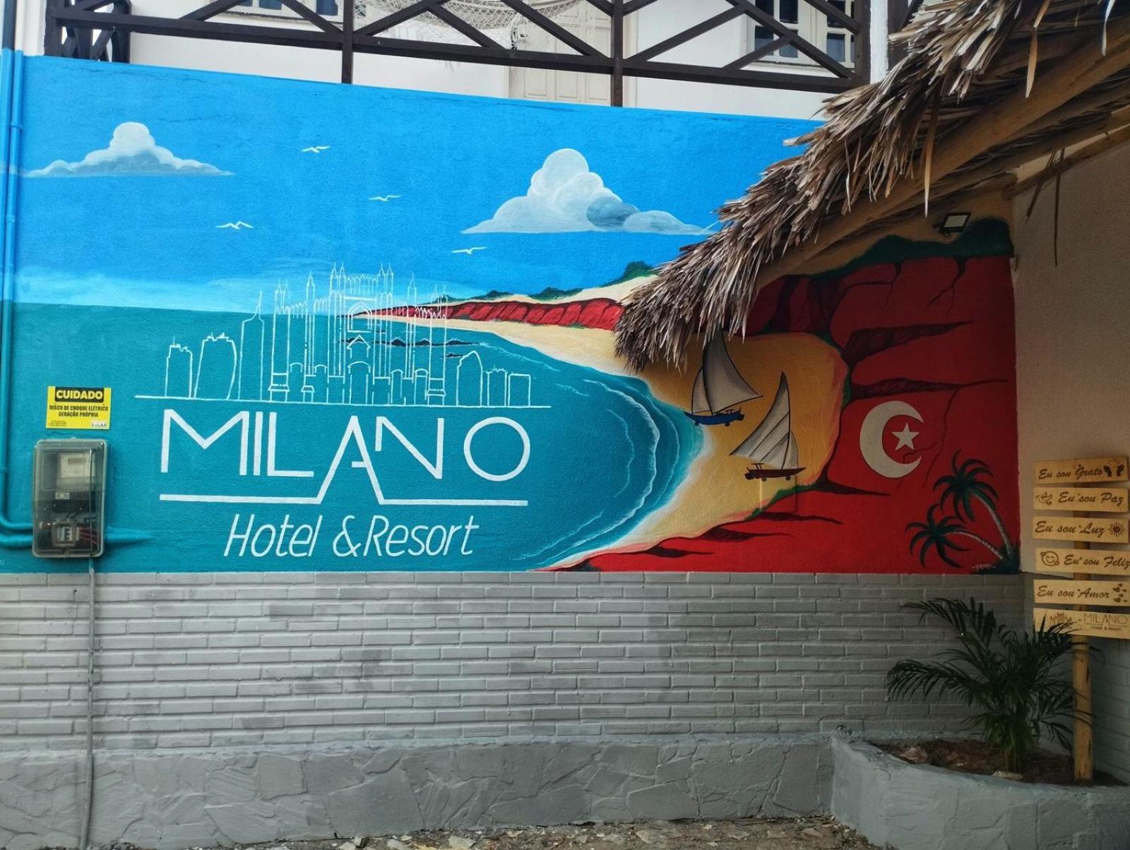 Milano Hotel Pousada Canoa Quebrada Buitenkant foto